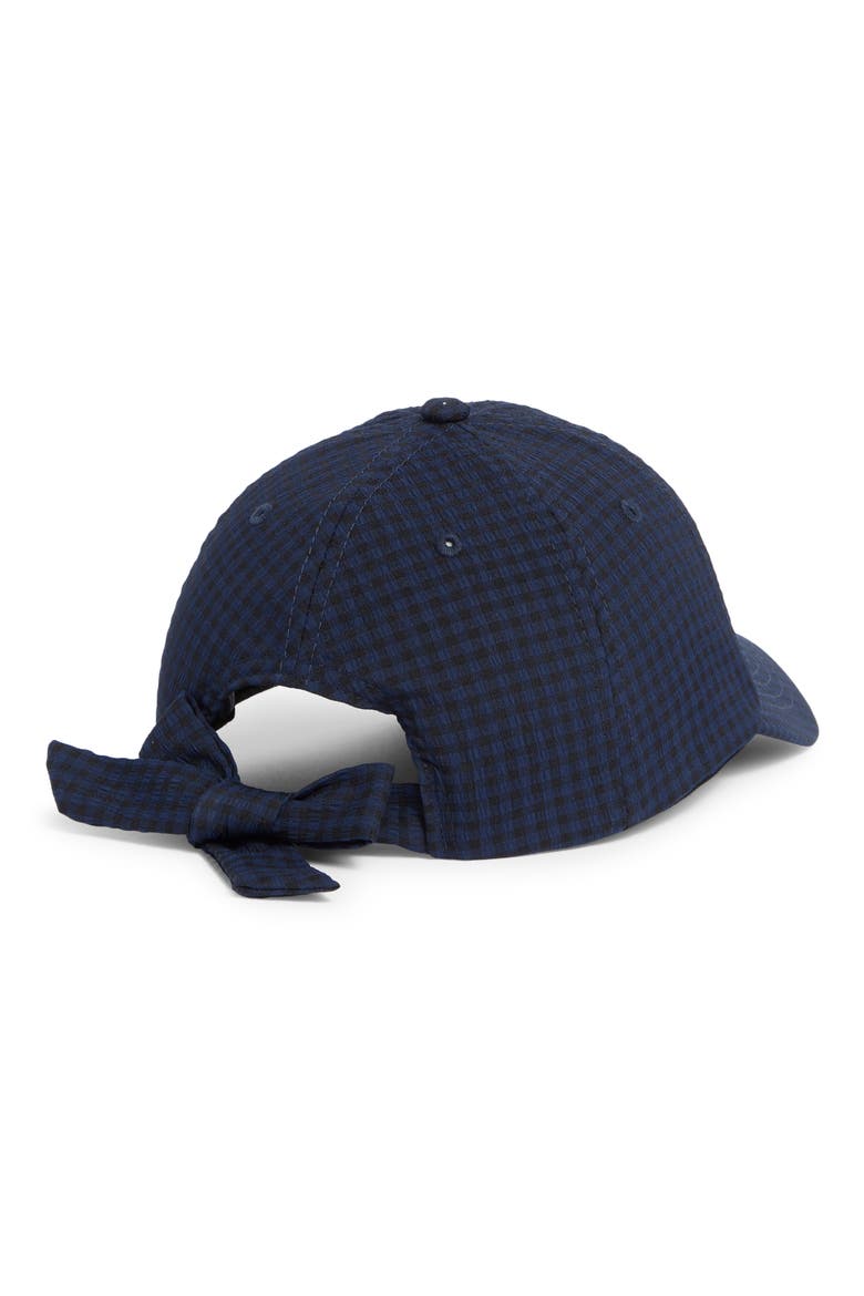 Seersucker Baseball Cap, Alternate, color, NAVY