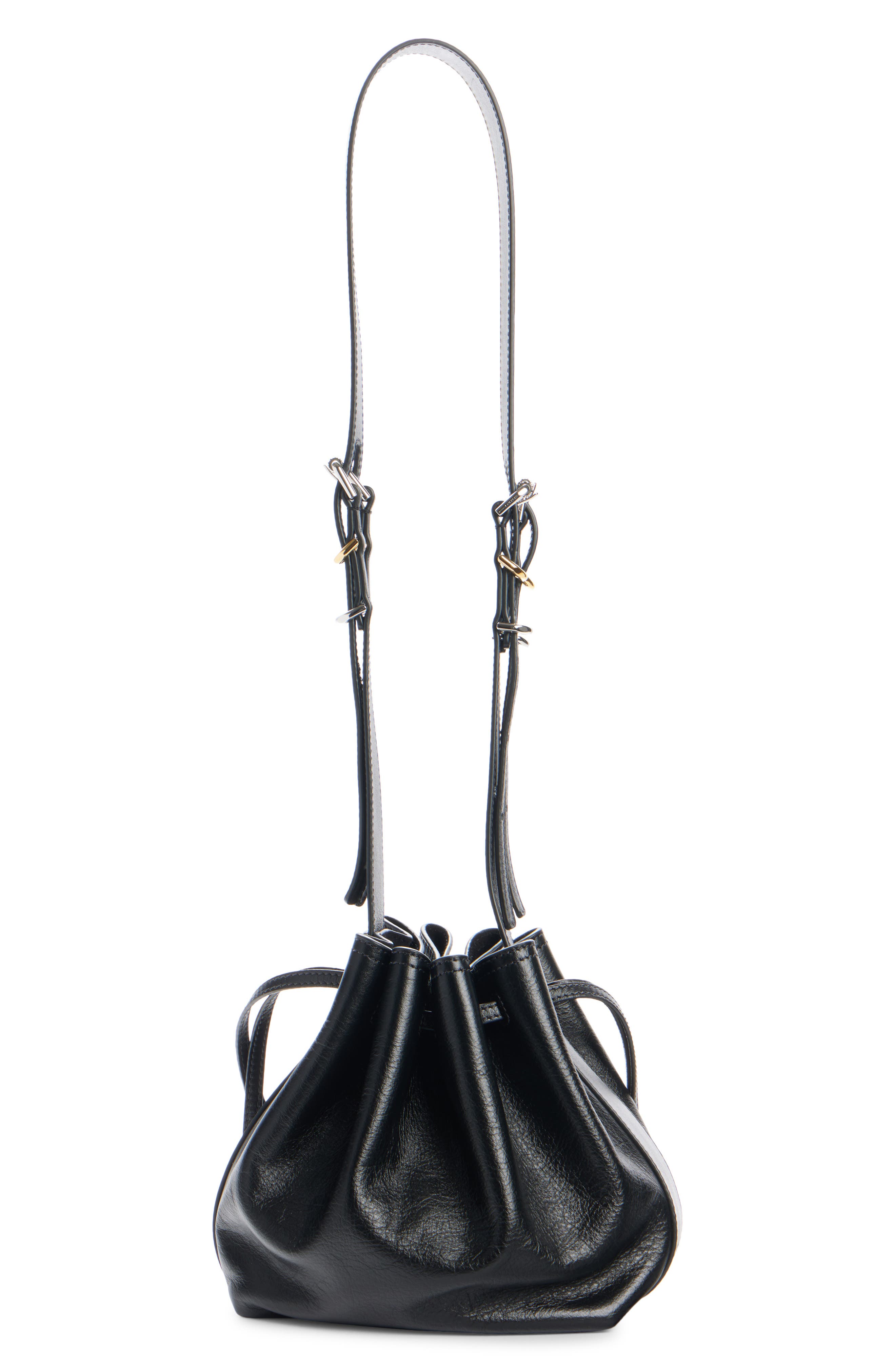 Givenchy Small Pumpkin Drawstring Leather Bucket Bag, Alternate, color, 