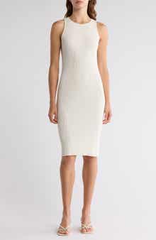 Vince Ribbed Cotton Tank Dress