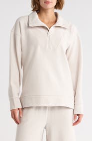 Z by Zella Unwind Ottoman Half Zip Pullover
