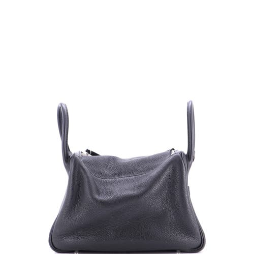 Pre-owned Hermes Hermes Lindy Bag Clemence 30 In Black