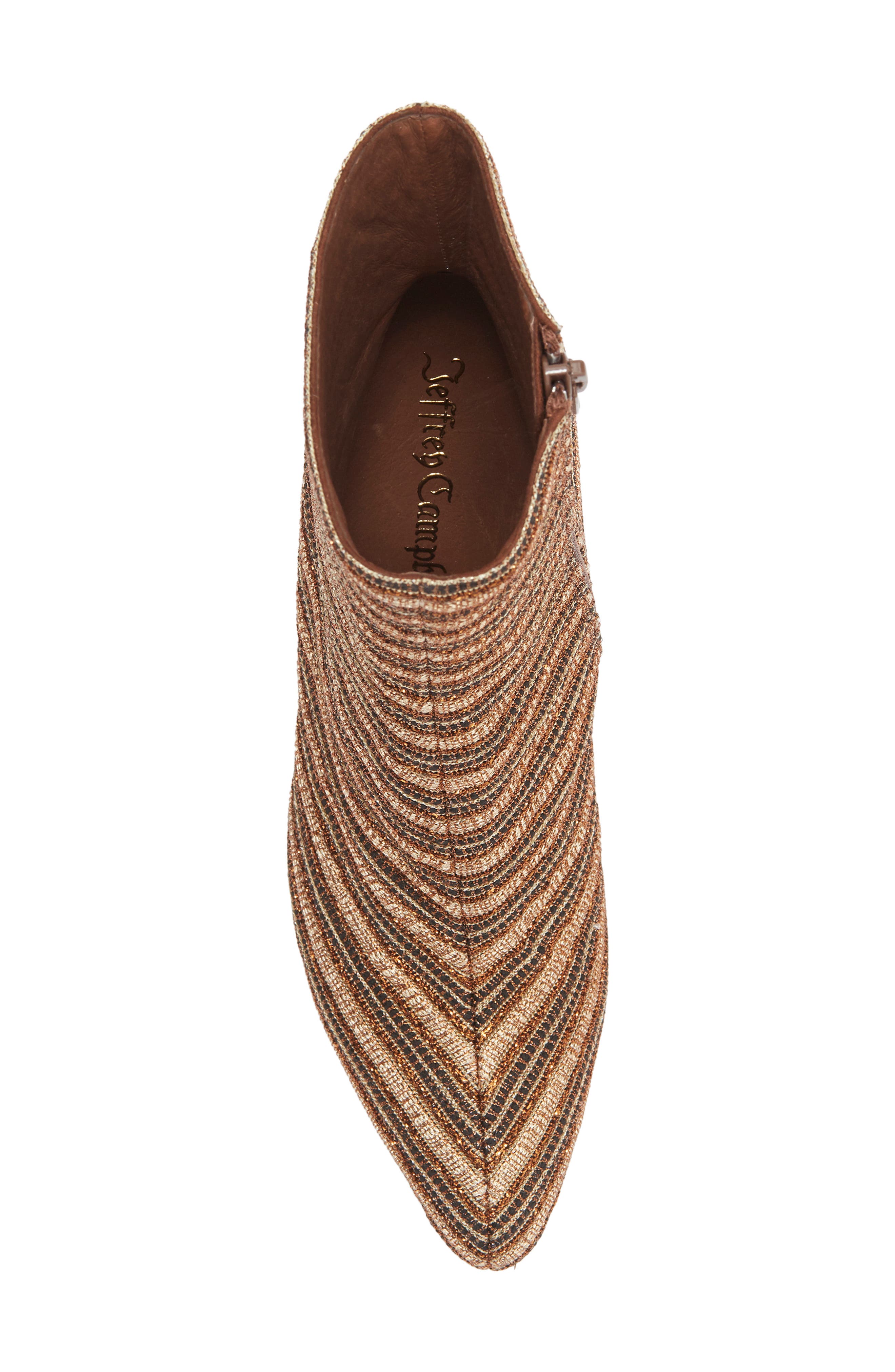 Jeffrey Campbell Weaver Boot, Alternate, color, Copper Brocade