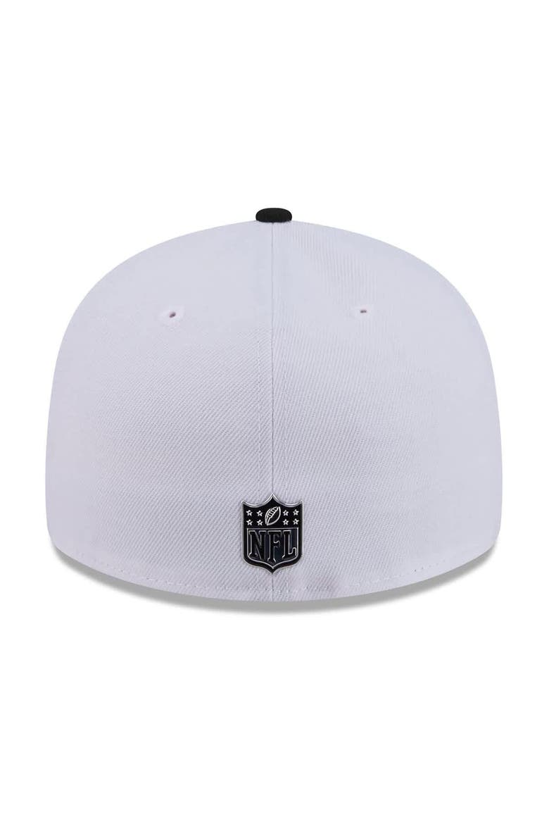 Men's New Era  White/Black New York Giants 2026 NFL Draft Pre-Curved 59FIFTY Fitted Hat, Alternate, color, White