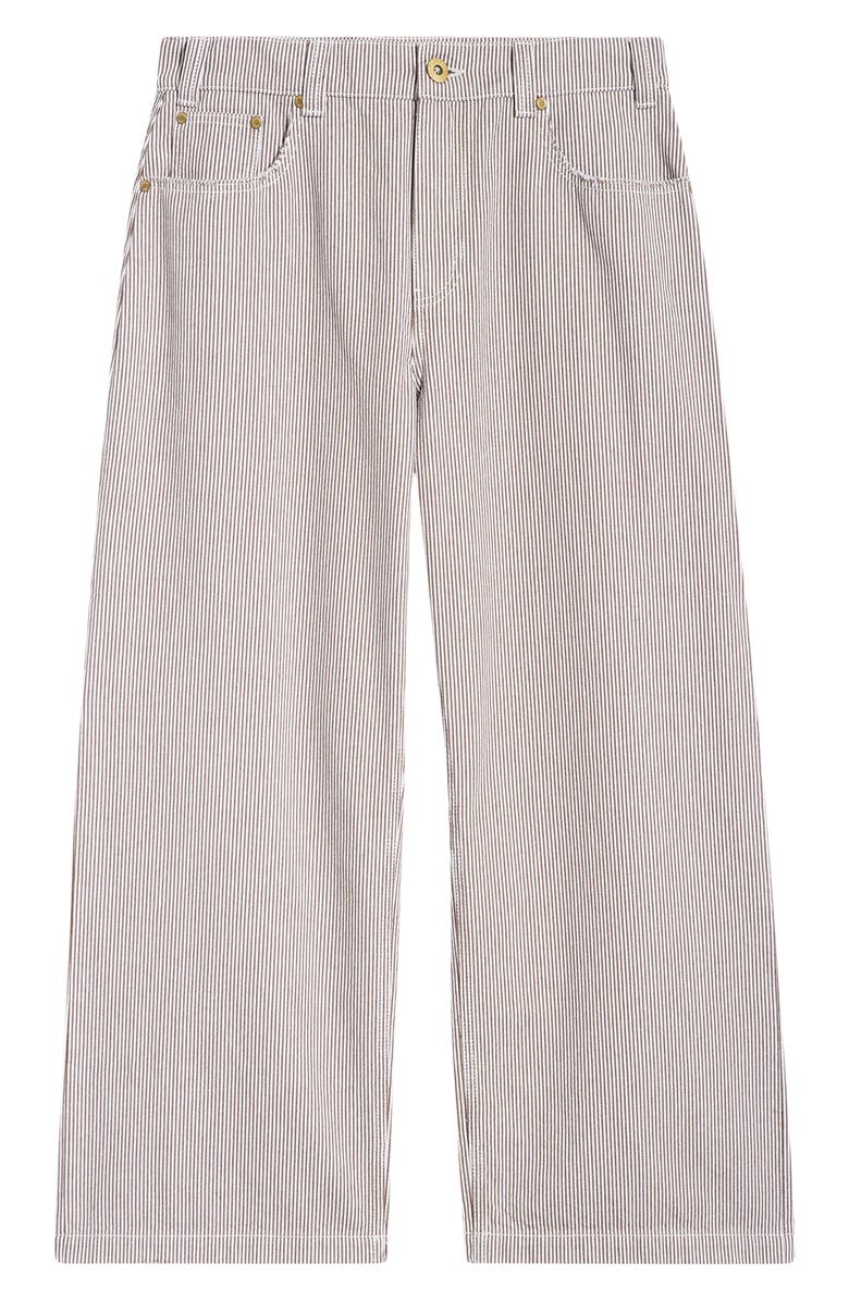Elwood Pinstripe Pants, Alternate, color, Brown Pinstripe