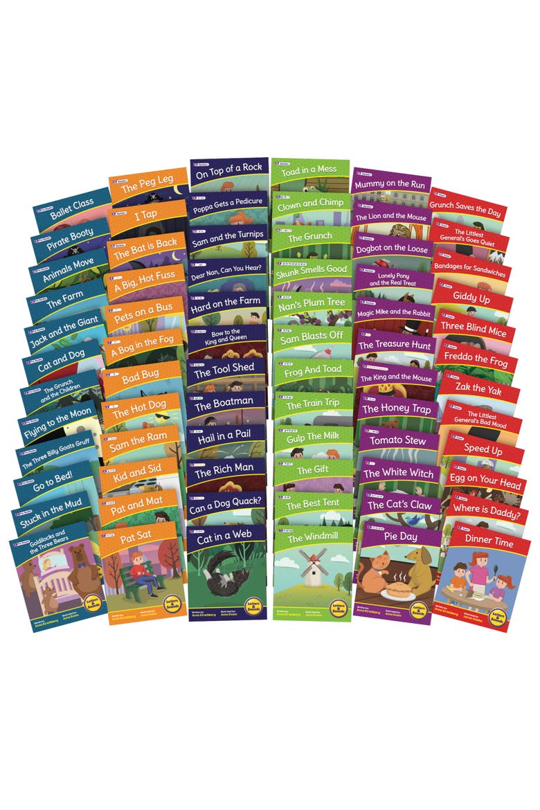 Letters & Sound Set 2 Fiction Educational Learning Boxed Set, Alternate, color, Multicolored