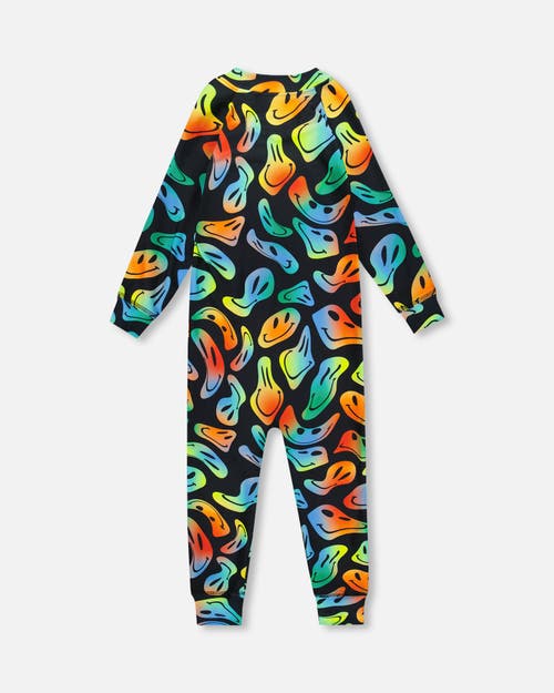 Deux Par Deux Boy One-piece Thermal Underwear In Multi