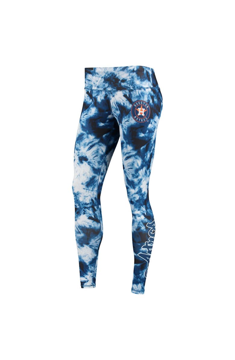 FOCO Women's FOCO Navy Houston Astros Tie-Dye Leggings, Alternate, color, Navy