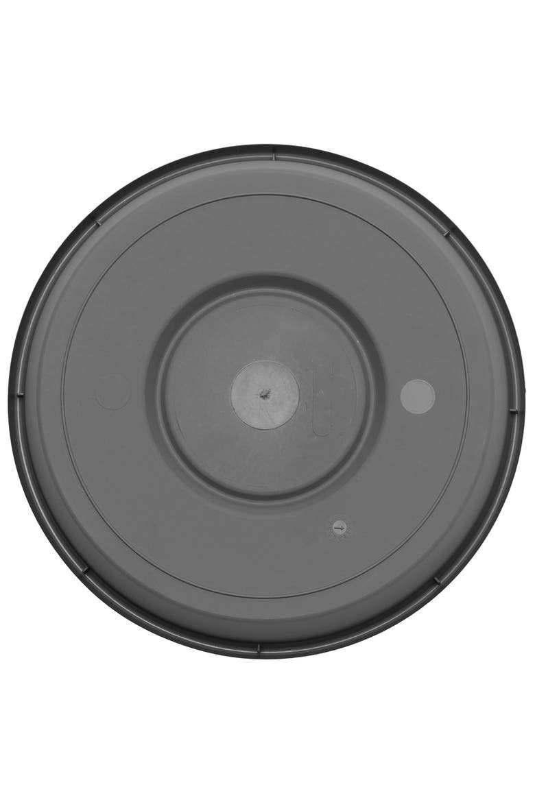 Terra 13 Inch Resin Saucer, Charcoal Gray, Round Flower Pot Tray, Alternate, color, Gray