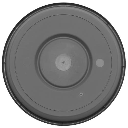 Bloem Terra 13 Inch Resin Saucer, Charcoal Gray, Round Flower Pot Tray In Gray