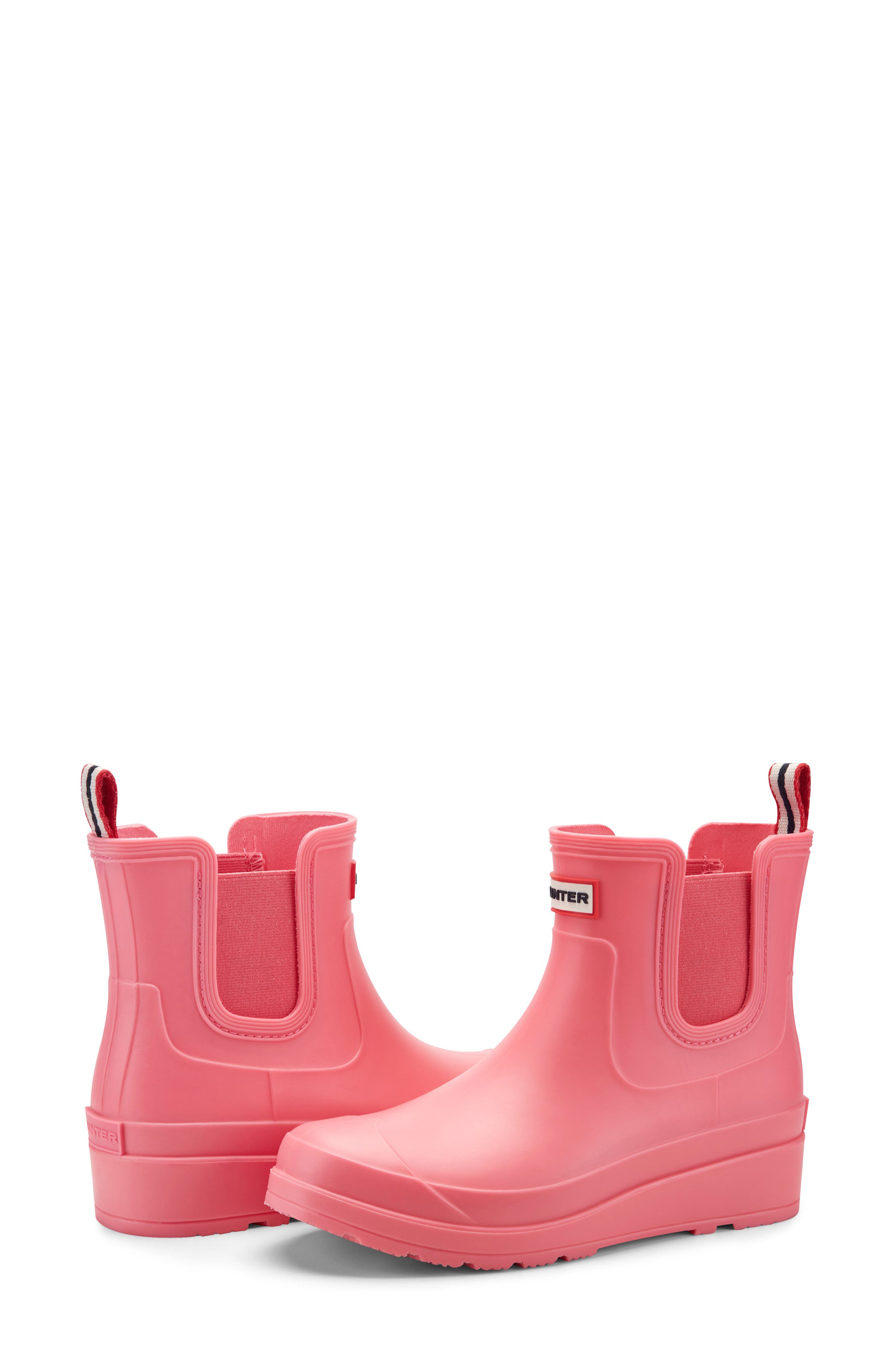 Hunter Tabitha Chelsea Waterproof Rain Boot, Alternate, color, Medium Pink