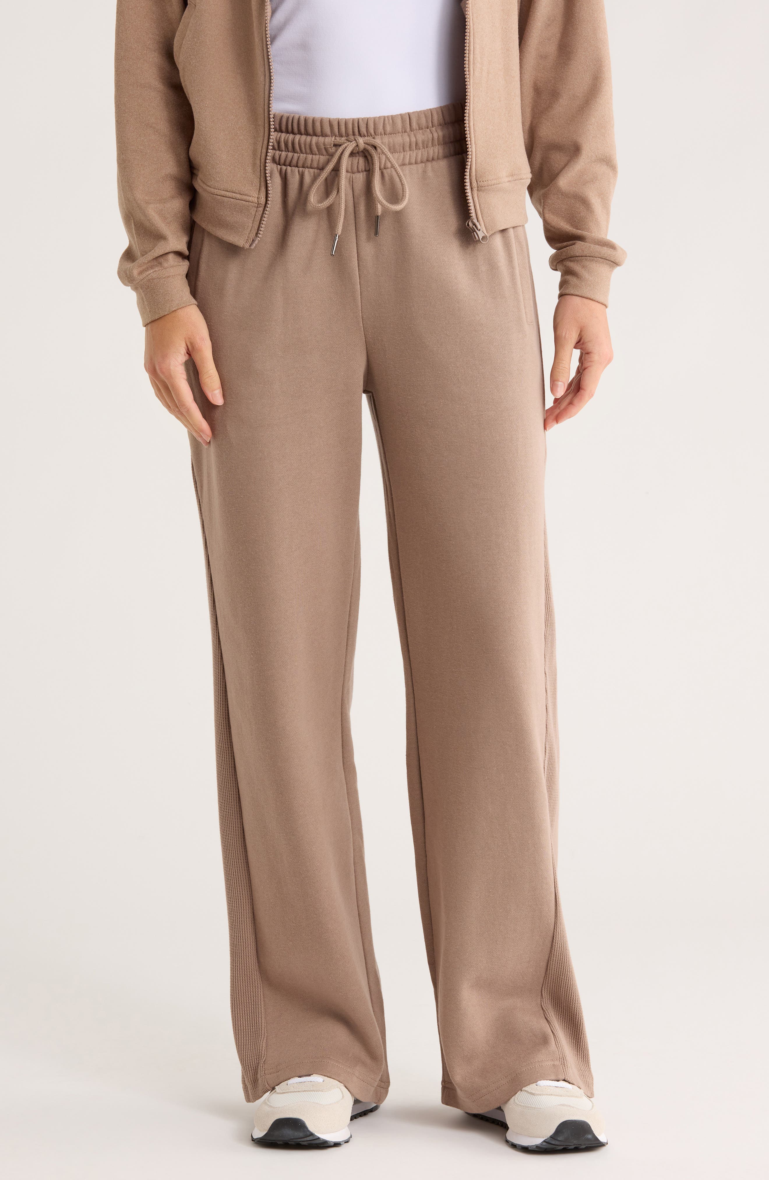Jessica Simpson Pocket Fleece Wide Leg Pants