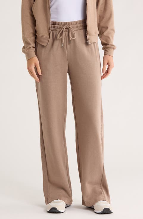 Pocket Fleece Wide Leg Pants