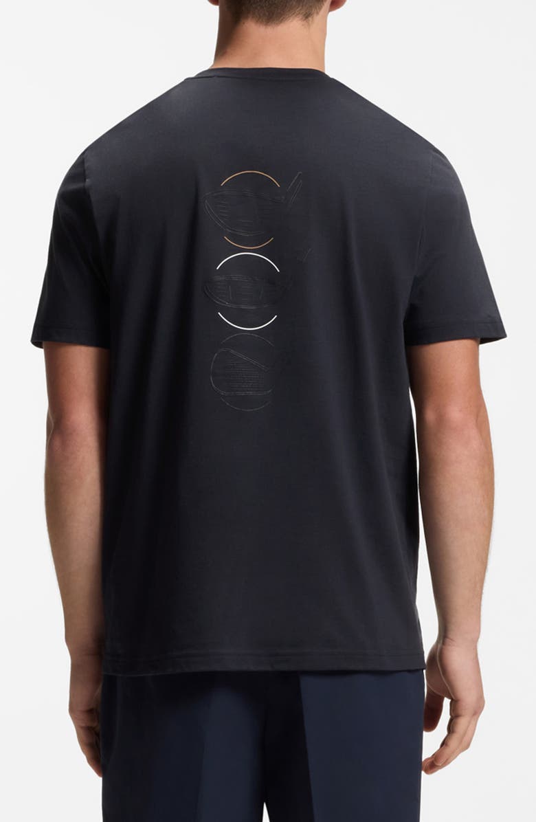 BOSS GOC Birdie Cotton Graphic T-Shirt, Alternate, color, Dark Blue