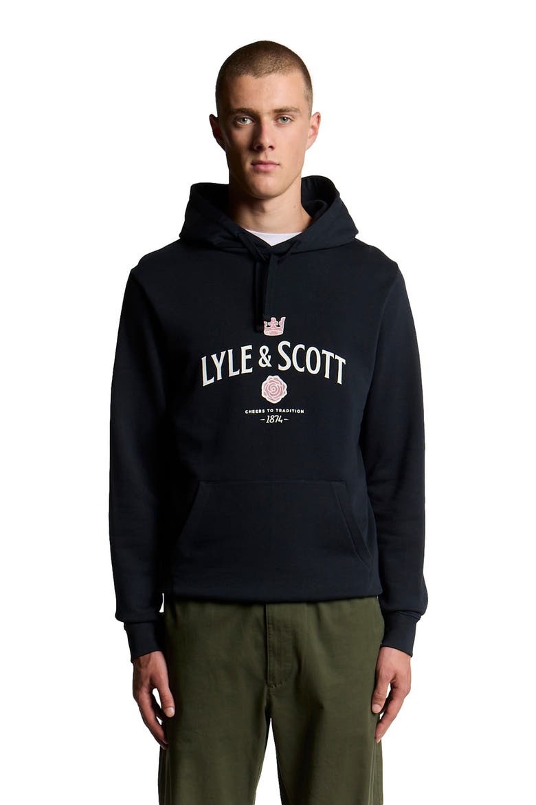 Cheers To Tradition Graphic Hoodie, Alternate, color, Dark Navy