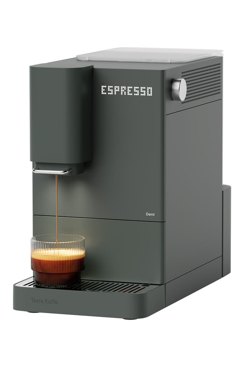 Demi Automatic Espresso Machine, Alternate, color, FOREST