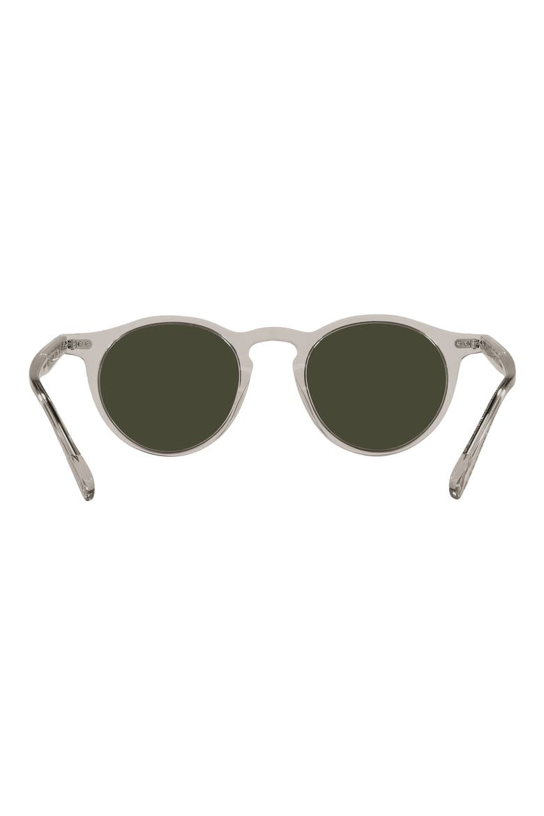 47mm Small Polarized Round Sunglasses, Alternate, color, GRAVEL
