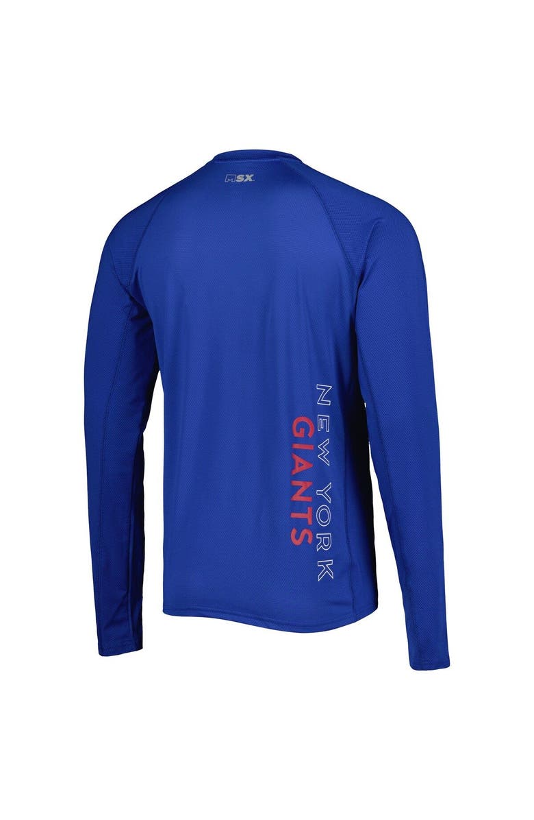 MSX BY MICHAEL STRAHAN Men's MSX by Michael Strahan Royal New York Giants Interval Long Sleeve Raglan T-Shirt, Alternate, color, 