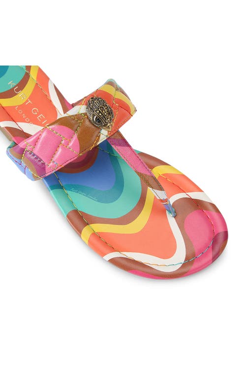 Kurt Geiger London Kensington T-bar Sandal In Multi