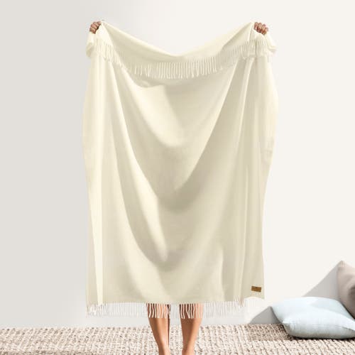 Lands Downunder Italian Herringbone Throw In Neutral
