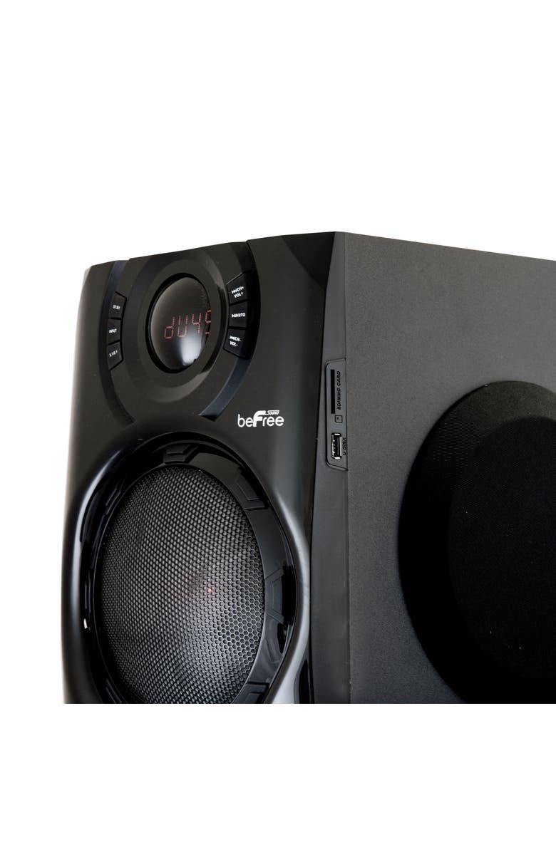 Befree Sound 5.1 Channel Surround Sound Shelf Top Bluetooth Speaker System, Alternate, color, Black