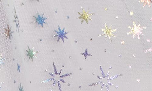 Pippa & Julie Kids' Fallon Metallic Star Sleeveless Tulle Dress & Bloomers In Purple