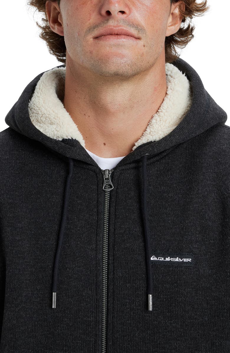 Quiksilver Keller Faux Shearling Lined Hoodie, Alternate, color,