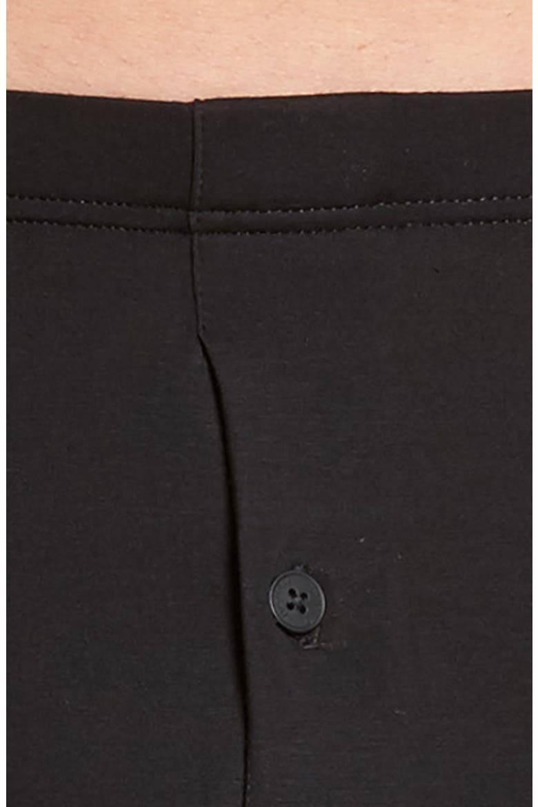 Cotton Sensation Long Leg Boxer Brief With Fly, Alternate, color, BLACK