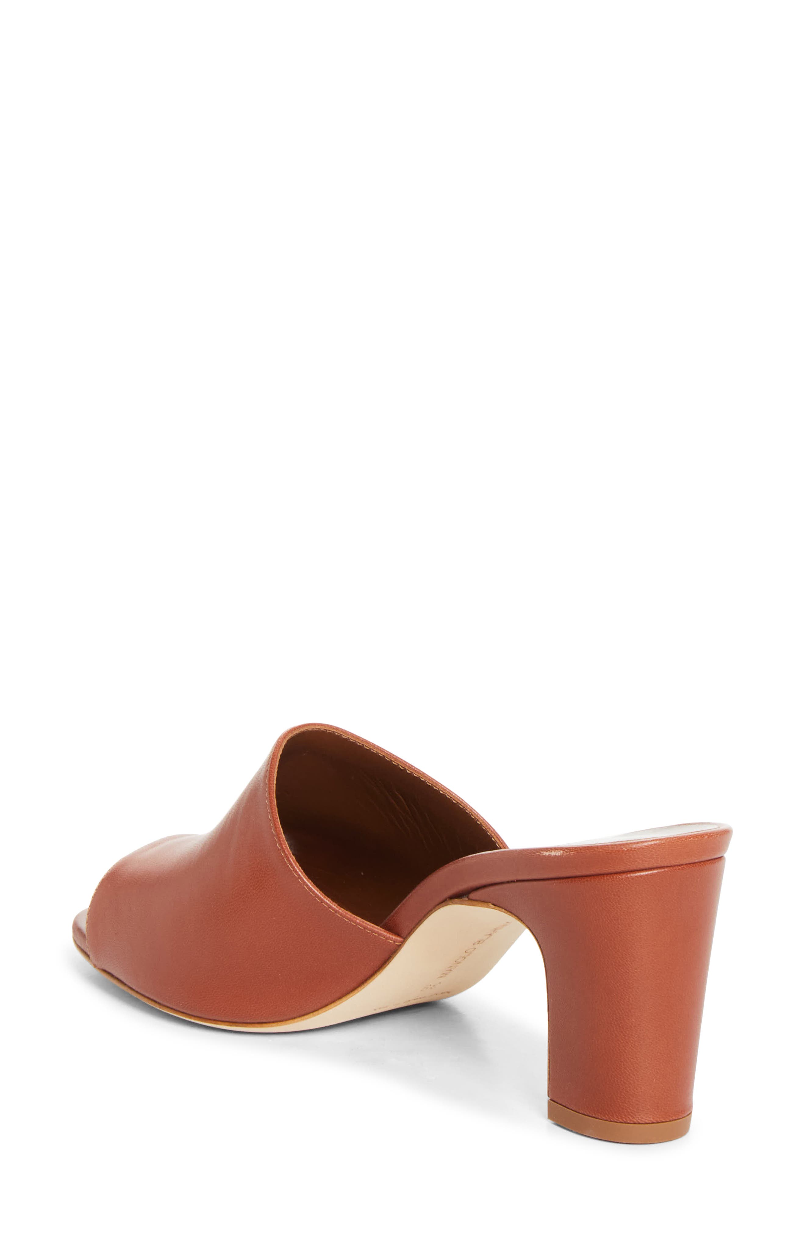 Rapallarbar Block Heel Slide Sandal, Alternate, color, BROWN