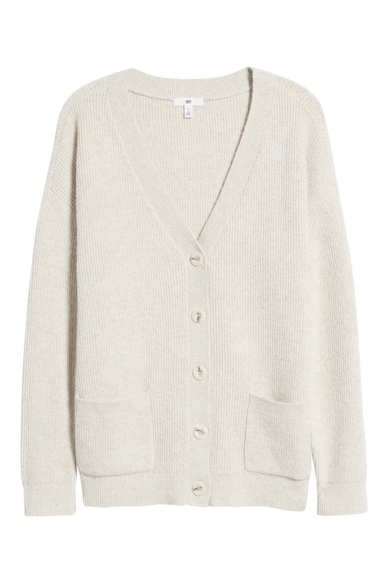 Women's Oversize Easy Cardigan, Alternate, color, BEIGE OATMEAL LIGHT HEATHER