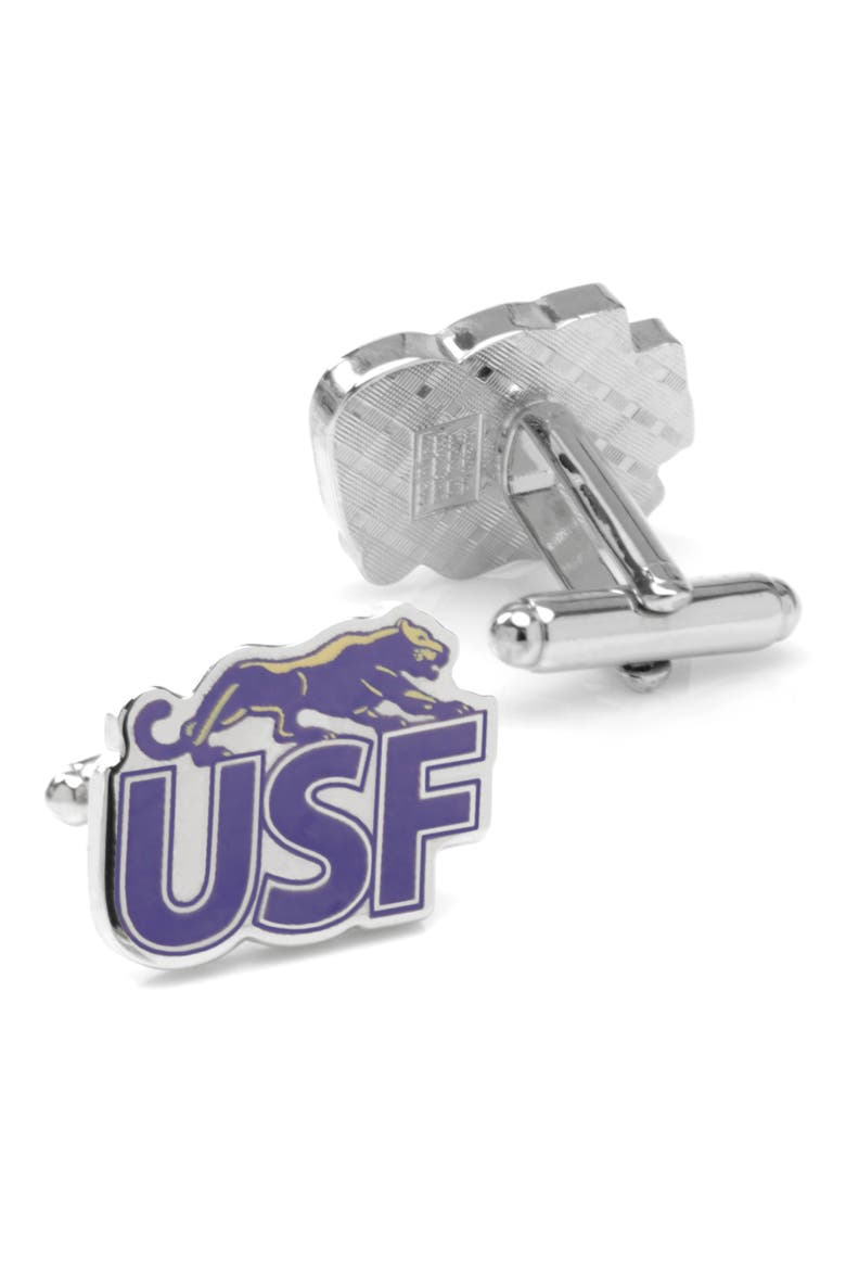 NCAA Collegiate University of Sioux Falls Cougars Cuff Links, Alternate, color, SIOUX FALLS COUGARS