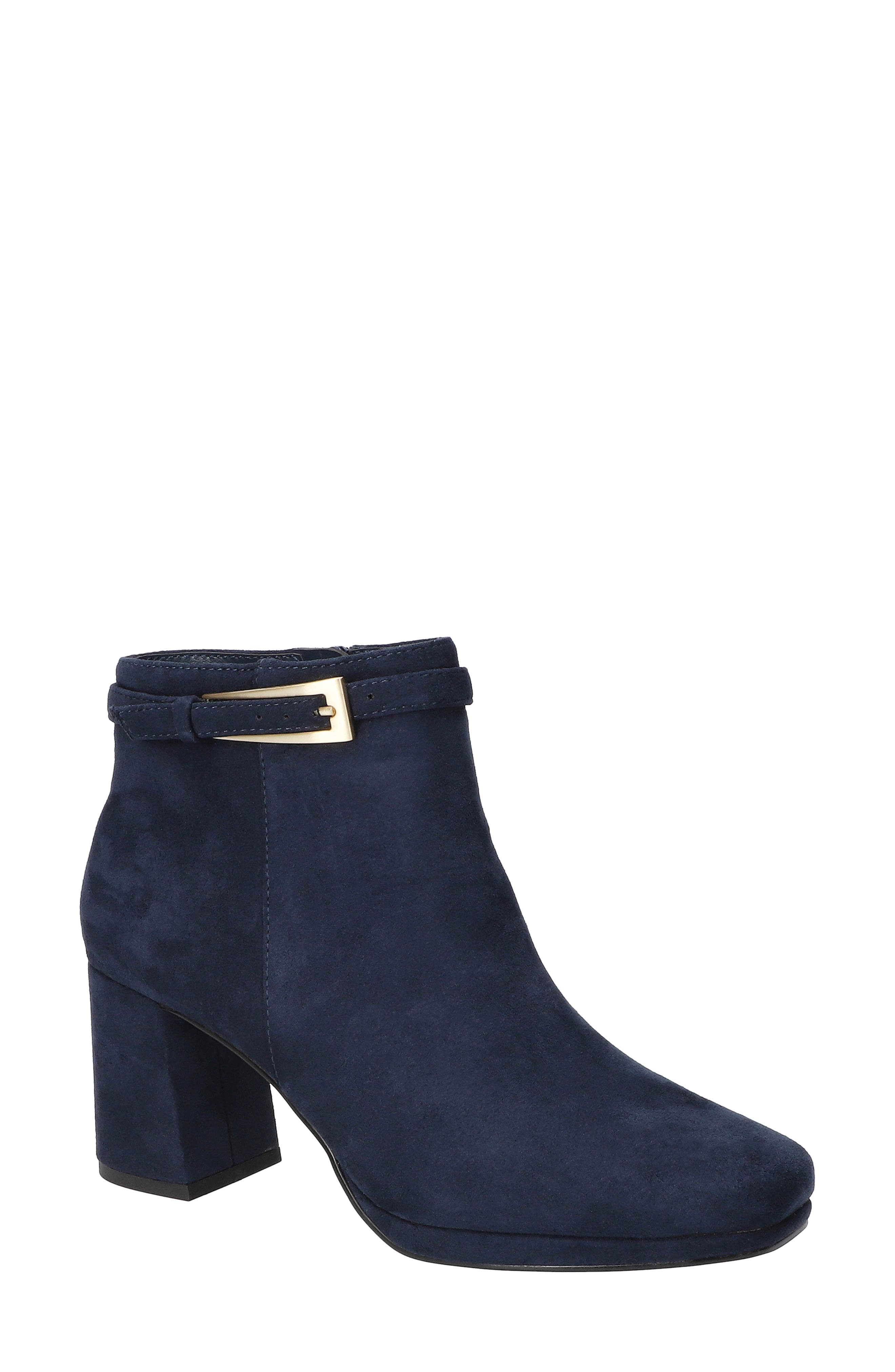 Hudson Platform Bootie, Main, color, NAVY SUEDE