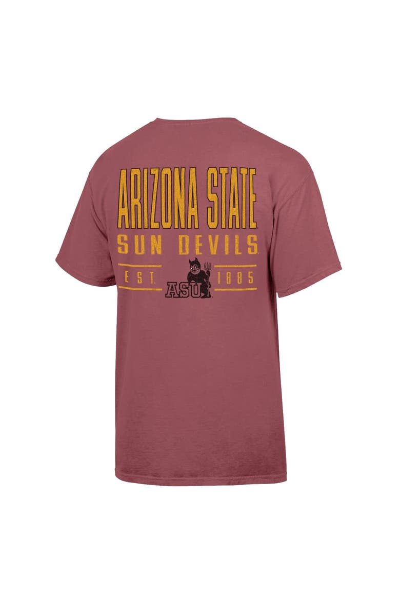 Men's ComfortWash  Maroon Arizona State Sun Devils Big Name T-Shirt, Alternate, color, Maroon