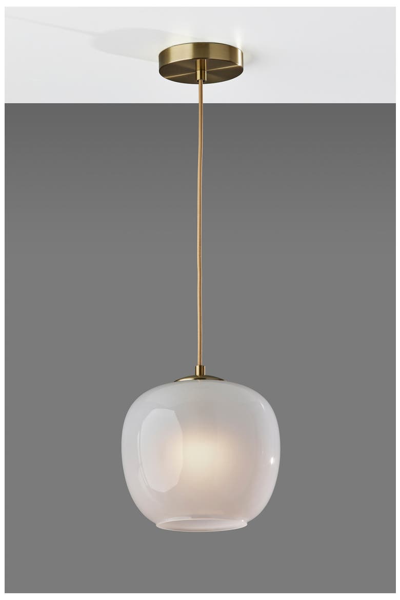 Magnolia Pendant Light, Alternate, color, ANTIQUE BRASS