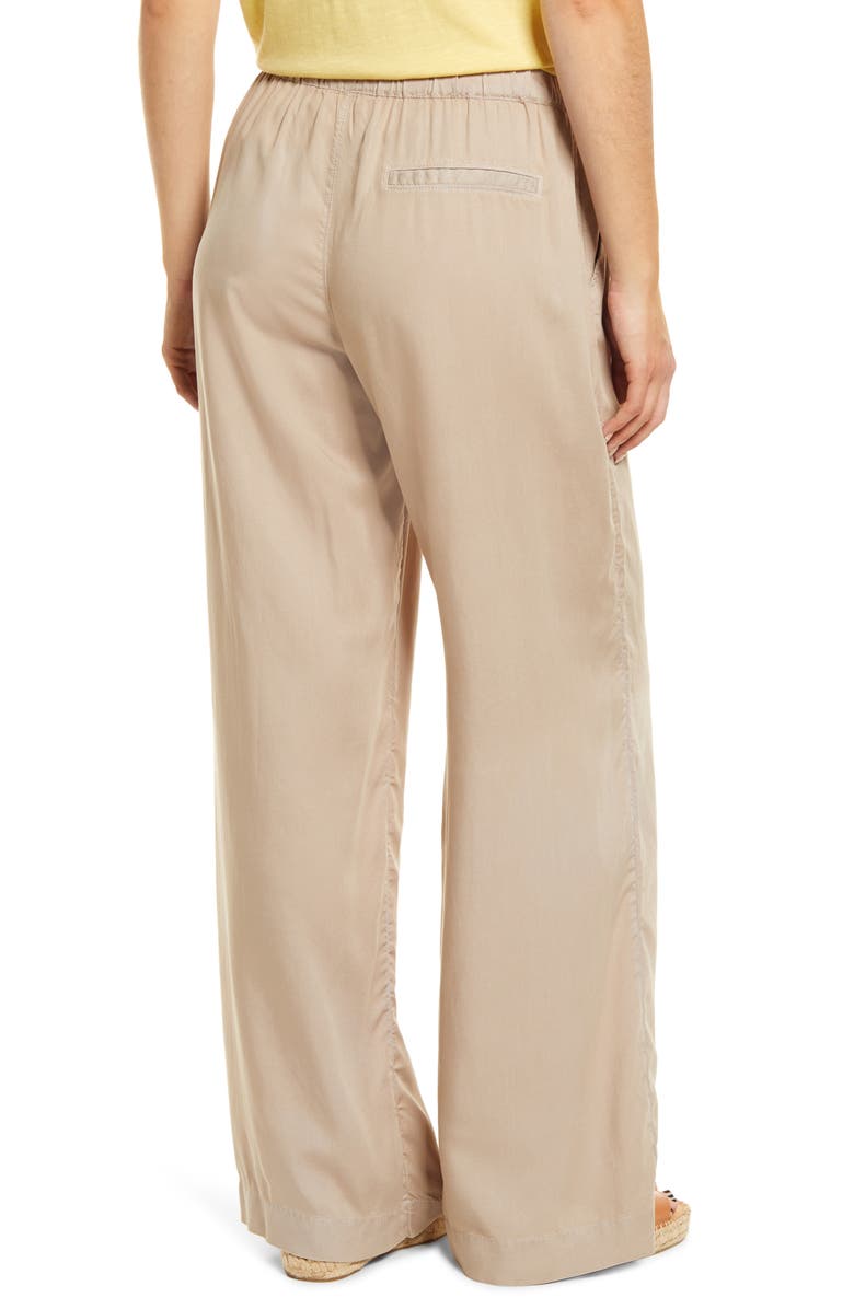 Caslon<sup>®</sup> Elastic Waist Wide Leg Pants, Alternate, color, 