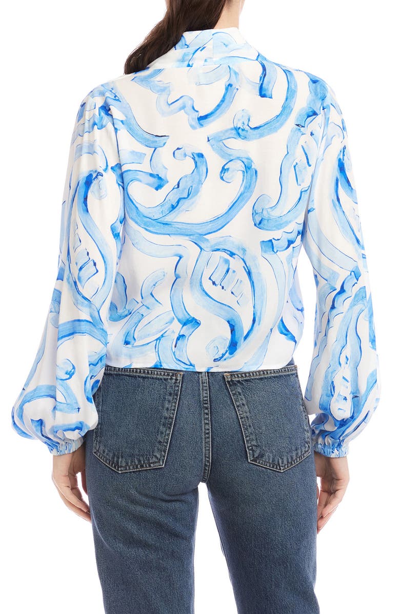 FIFTEEN TWENTY Scarlet Tie Front Top, Alternate, color, 