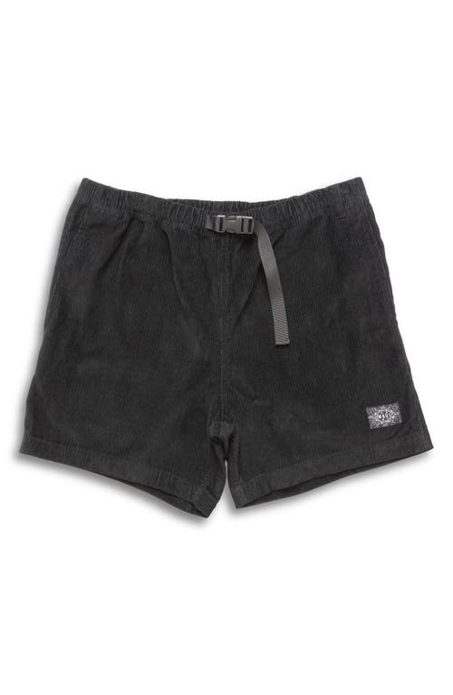 Maui And Sons Maui & Sons Camp 84 Bleted Corduroy Walking Shorts In Black