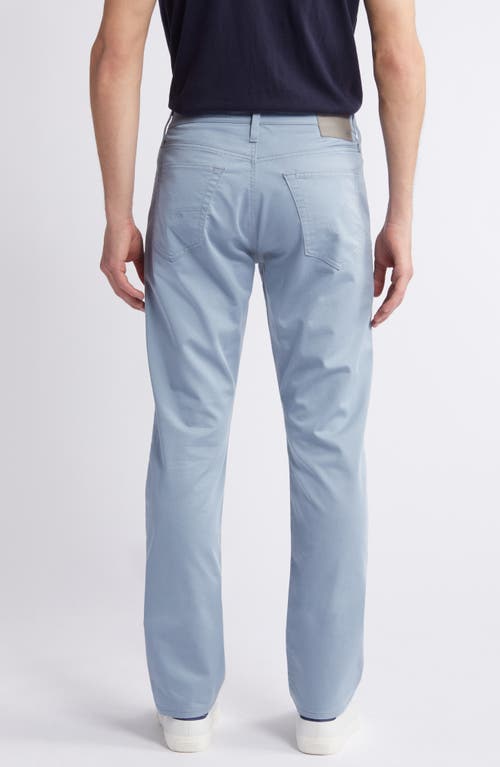 Ag Everett Commuter Performance Slim Straight Sateen Pants In Smoky Sapphire