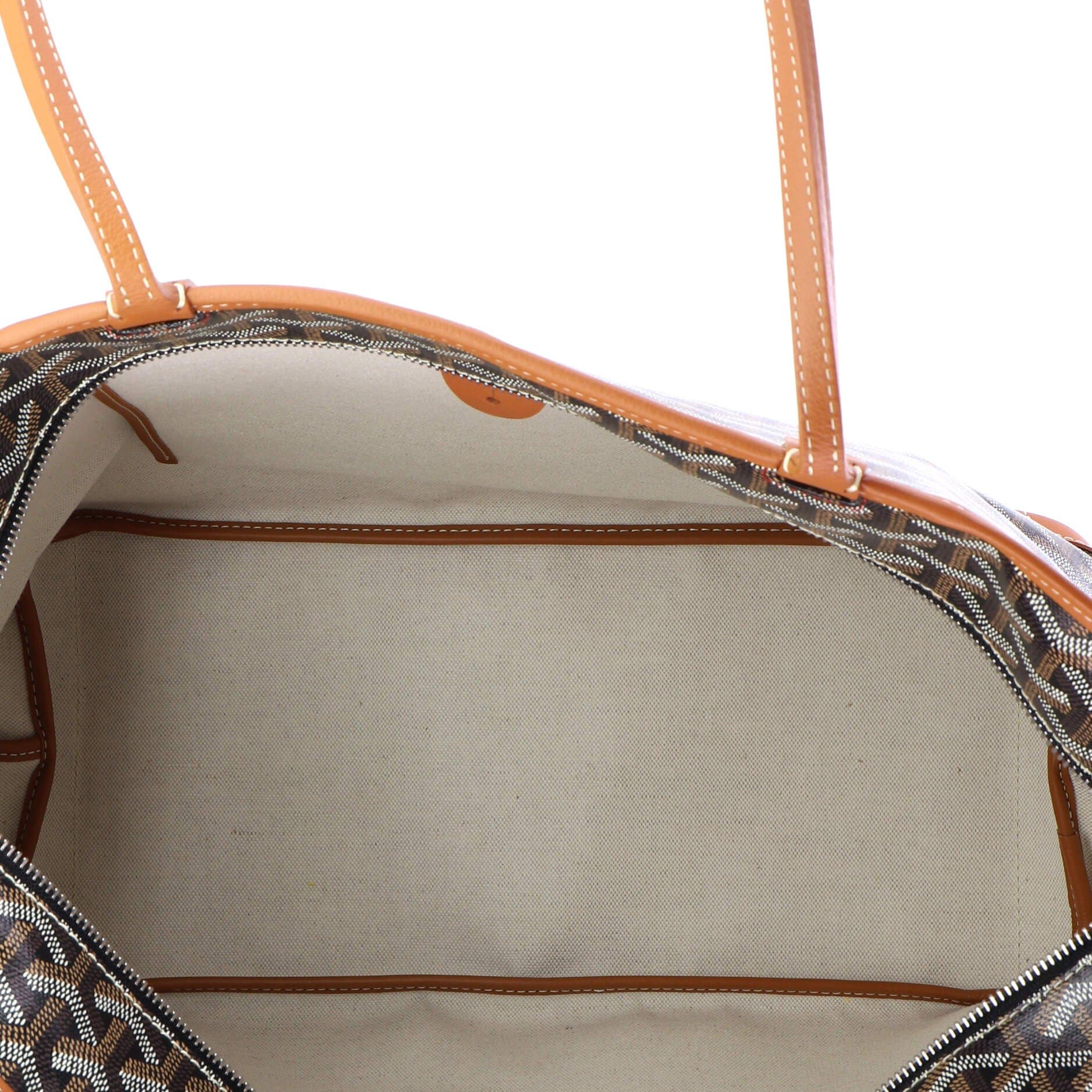Pre-Owned Goyard Artois Tote Coated Canvas MM, Alternate, color, Brown