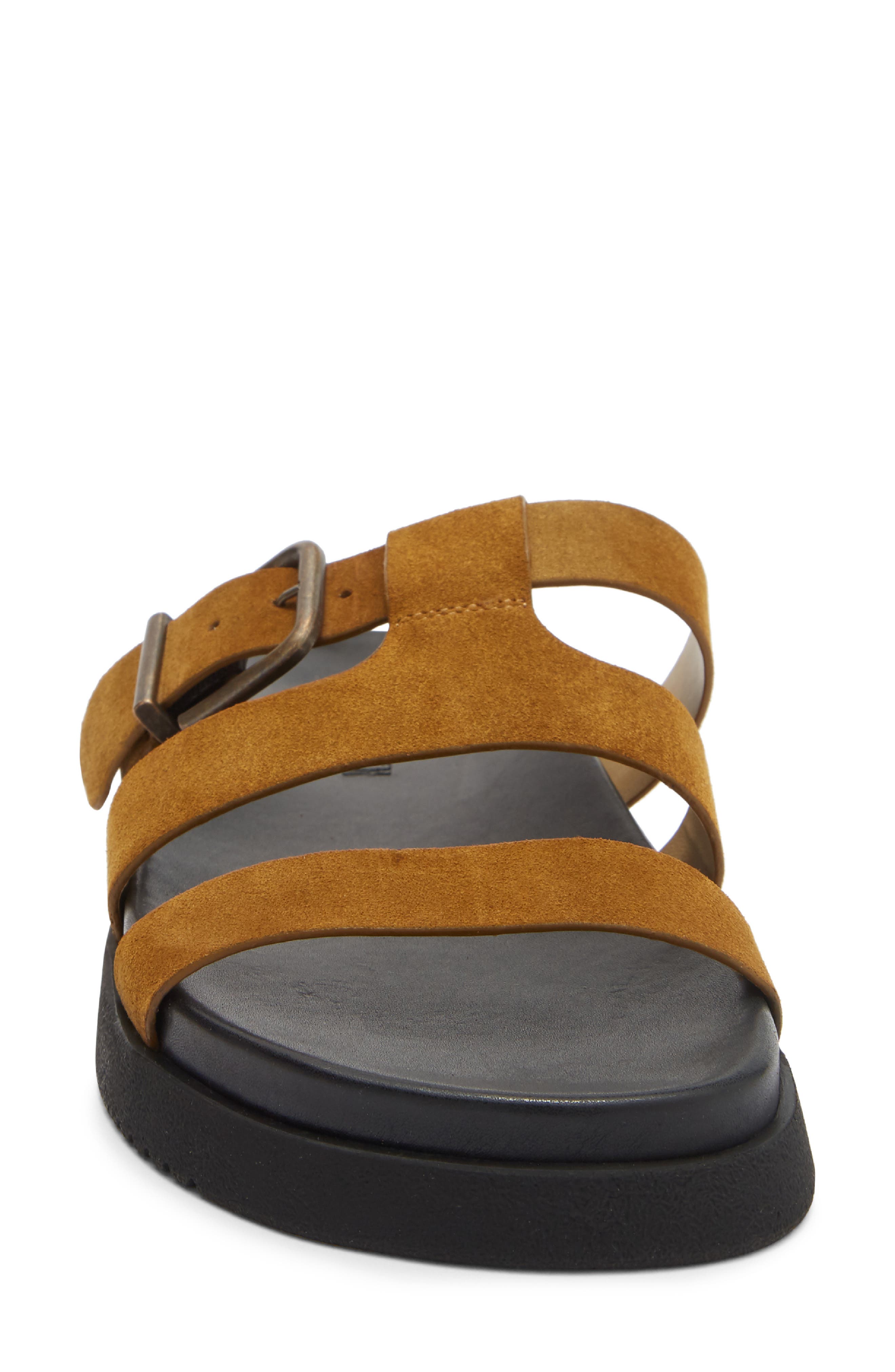 Maze Slide Sandal, Alternate, color, OLIVE SUEDE