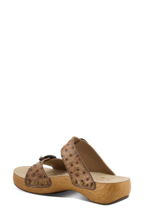 L'artiste By Spring Step Nostalgish Platform Slide Sandal In Light Taupe
