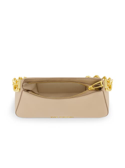 Mac Duggal Women's Medium Chain-link & Leather Shoulder Bag In Taupe