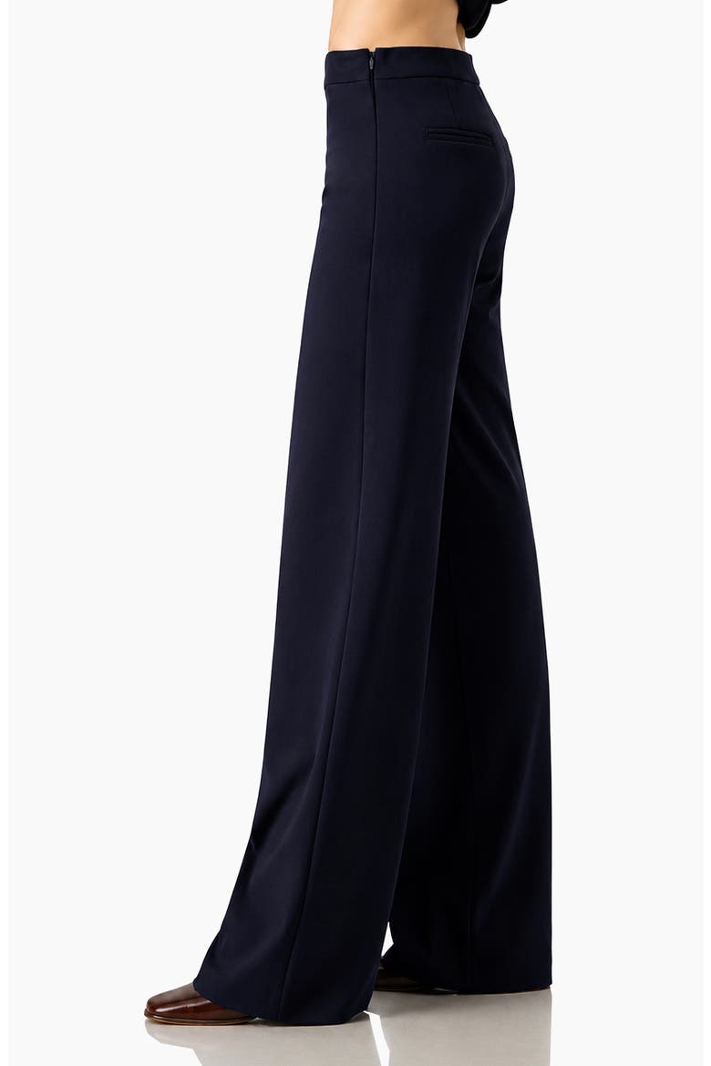 Tailored Straight-Leg Trousers, Alternate, color, Navy Blue