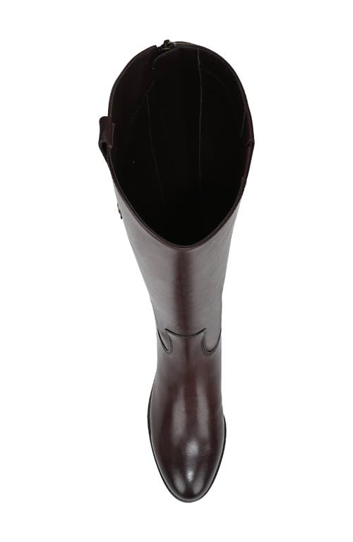 Sam Edelman Penny Tall Leather Riding Boot In Burgundy