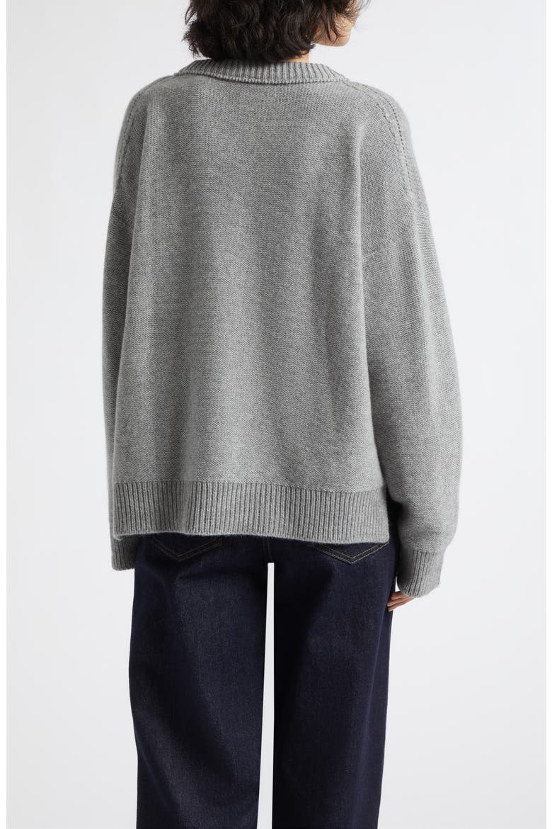Maggie Cashmere Crewneck Sweater, Alternate, color, STORM GREY