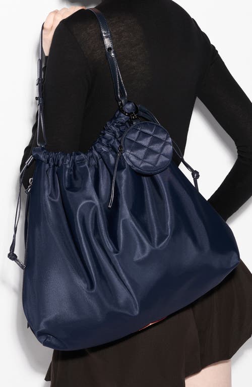 Mz Wallace Waverly Nylon Shoulder Bag In Sand