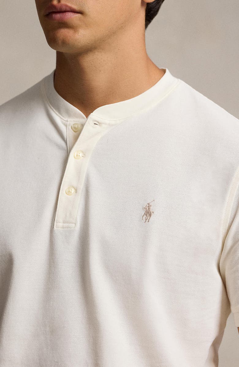 Polo Ralph Lauren Featherweight Cotton Piqué Knit Henley, Alternate, color,