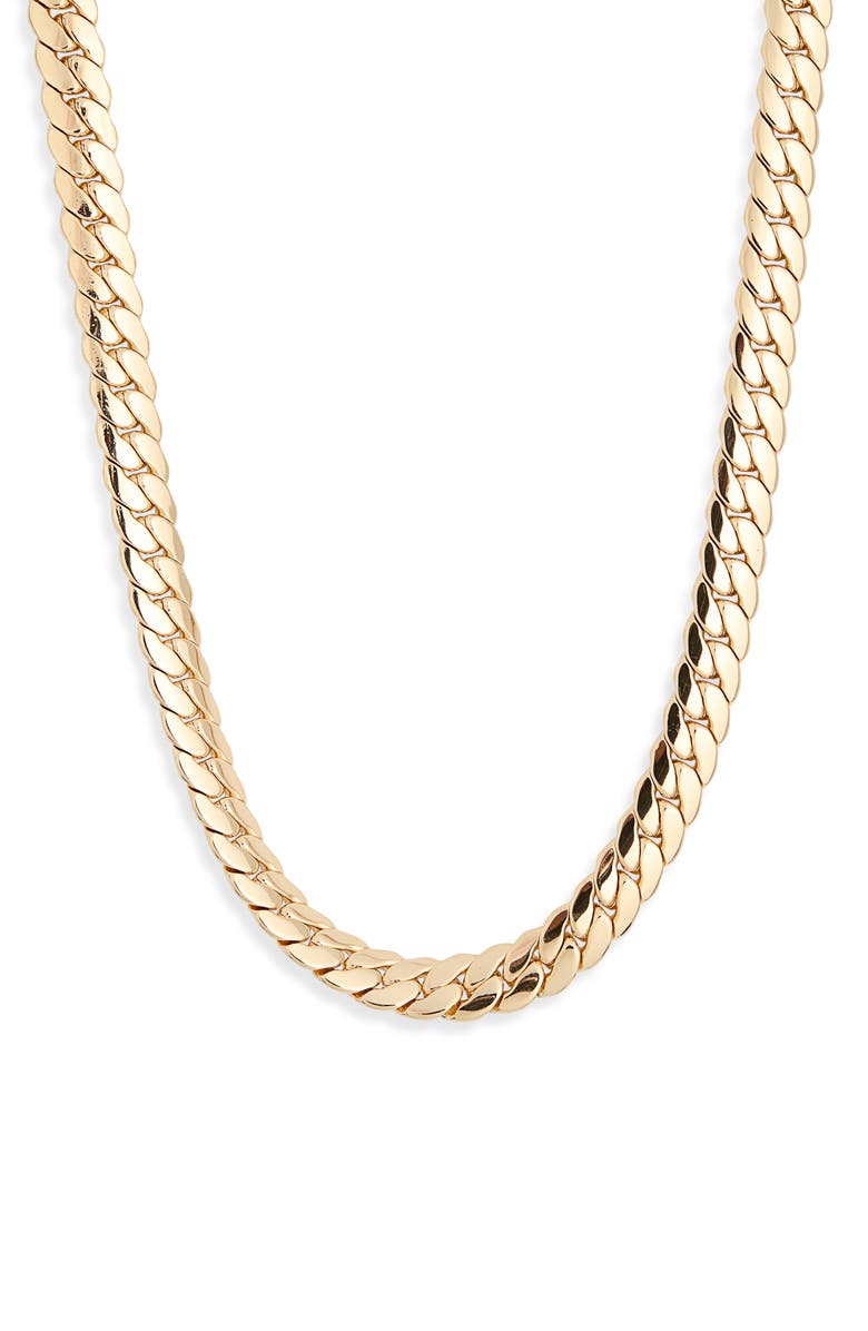 Leith Curb Link Chain Bracelet, Main, color, Gold