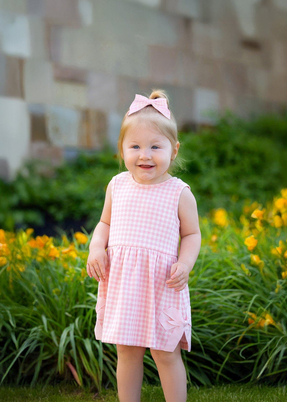 Mabel + Honey Pink Plaid Perfection Sleeveless Dress | Nordstrom
