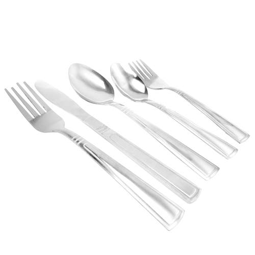 Gibson Home Sefton 24 Piece Flatware Set In Silver