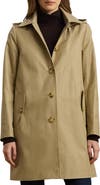 Lauren Ralph Lauren Balmacaan Hooded Raincoat